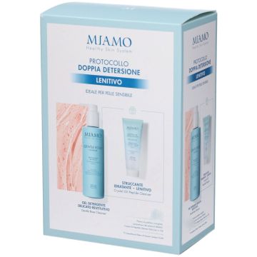 Miamo Protocollo Doppia Detersione Lenitivo Gentle Rose Cleanser 250 ml e Crystal Oil 50 ml