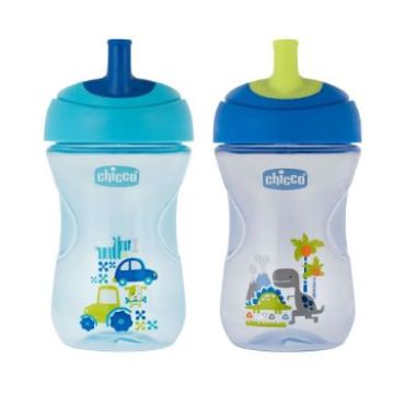 Chicco tazza advanced azzurra 12m+