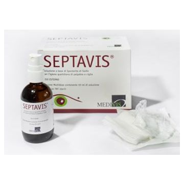 Medivis Septavis per l'igiene di Palpebre e Ciglia 50 ml + 50 Garze in TNT