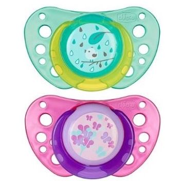 Chicco Succhietto air Caucciù girl 12m + 2pezzi