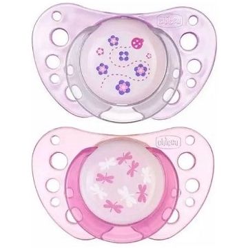 Chicco Succhietto air Caucciù girl 0-6m 2pezzi