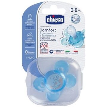 Chicco Succhietto Comfort Silicone boy 0-6m+ 1 Pezzo