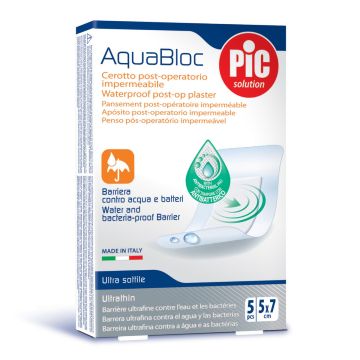 Pic AquaBloc Cerotti Sterili 5 x 7 cm 5 Pezzi