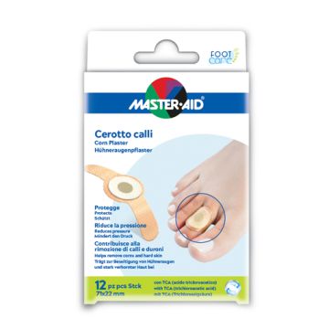 Cerotto Callifugo Master Aid Footcare 71 X22 Mm 12 Pezzi B2