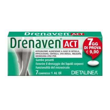 Drenaven act 7 days 7 compresse dietalinea