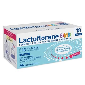 Lactoflorene Bimbi Integratore di Fermenti Lattici 18 Flaconcini