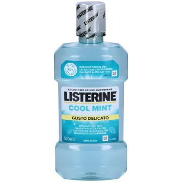 Listerine Cool Mint Gusto Delicato Collutorio Alito Fresco 500 ml