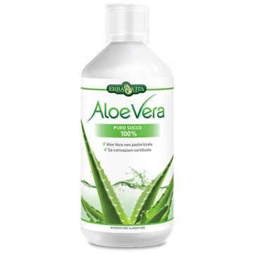 Aloe vera succo 100% 1 litro erba vita