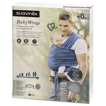Nuova babywrap suavinex grigia