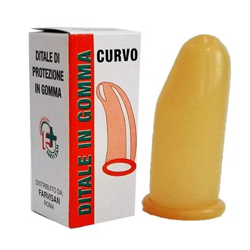 Ditale in gomma curvo 3