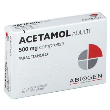Acetamol Adulti Paracetamolo 20 Compresse 500 mg