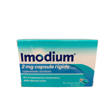 Imodium 2 Mg Loperamide Cloridrato 8 Capsule Rigide