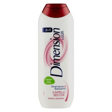 DIMENSION - by Lux 2in1 Shampoo & Balsamo Capelli Secchi 250 ml