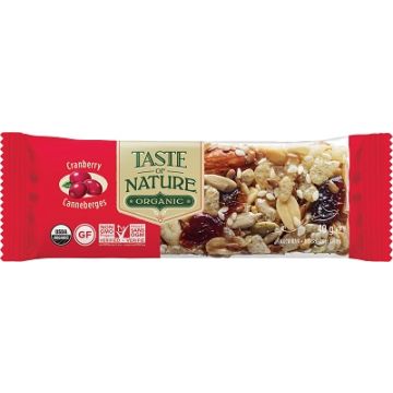 Taste of Nature Organic Barretta ai Mirtilli Rossi Bio 40g