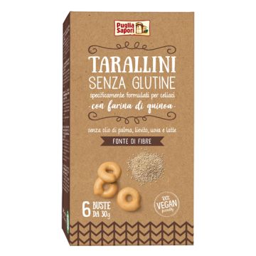 Tarallini senza glutine con farina di quinoa 180g