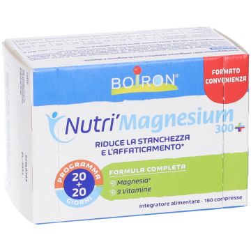Boiron Nutri'Magnesium 300+ Integratore Stanchezza e Affaticamento 160 Compresse