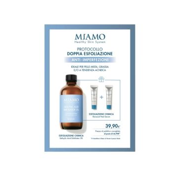 Miamo Protocollo Doppia Esfoliazione Anti Imperfezioni Salicylic Acid Exfoliator 2% + Renewal Pelle Serum 2 x 5 ml
