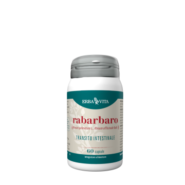 Erba Vita Monoplanta Rabarbaro Integratore Transito Intestinale 60 Capsule