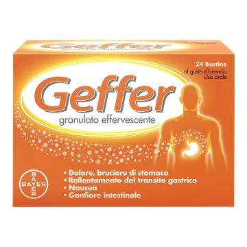 Geffer Antiacido contro Bruciore di Stomaco e Nausea 24 Bustine