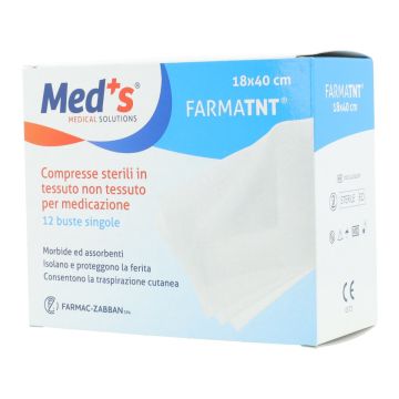 Med's Compresse Di Garza Sterile TNT 18 x 40 cm 12 Pezzi