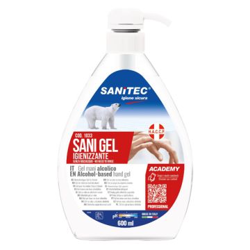 Sanitec gel mani 600ml alc 60%