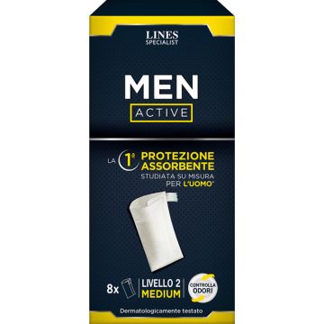 Pannolone lines specialist men active 8 pezzi livello 2