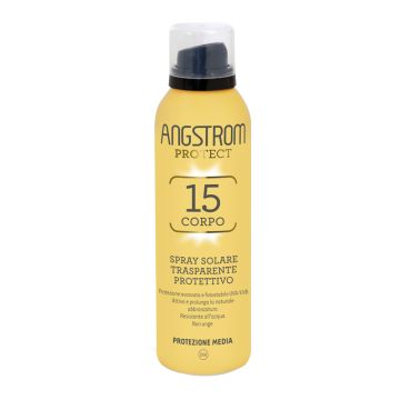 Angstrom Protect 15 Corpo Spray Solare Trasparente 150 Ml