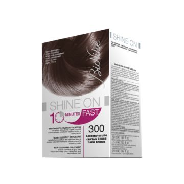 BioNike Shine On 10 Minutes Fast Tinta veloce 300 Castano Chiaro 60 ml + 60 ml