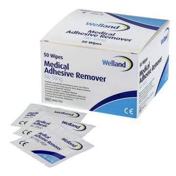 Salviette remover rimuovi adesivo senza alcool 50 pezzi