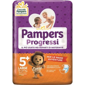 Pampers Progressi Larg 19pezzi 0244