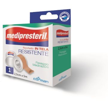 Cerotto in rocchetto in tela medipresteril 5x250cm
