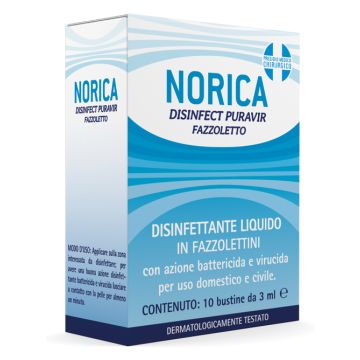 Norica disinfect puravir fazzoletto 10 bustine da 3 ml