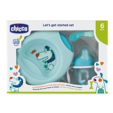 Chicco set pappa azzurro 6m+