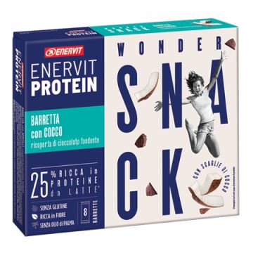 Enervit protein snack cocco 8 barrette 27 g