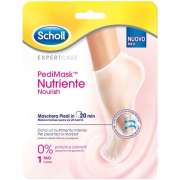 Scholl Pedimask Maschera Piedi Nutriente ai 3 Oli Avocado Argan e Jojoba 2 Paia