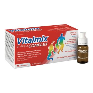 Vitalmix Complex Integratore per il Metabolismo Energetico 12 Flaconcini 10 ml