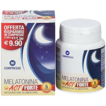 Melatonina Act Forte + 5 Complex Integratore 90 Compresse