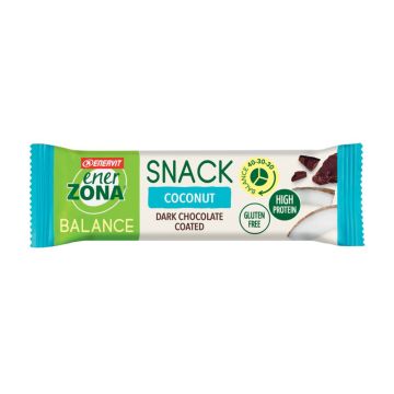 Enerzona Snack Coconut Baretta Energetica al Cocco e Cioccolato Fondente 33 g