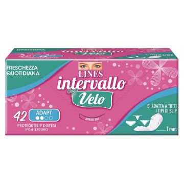 LINES Intervallo Velo Adapt Salvaslip 42 Pezzi