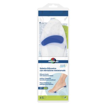 Master-aid foot care soletta siliconica large 41-42 eu elev metatarso