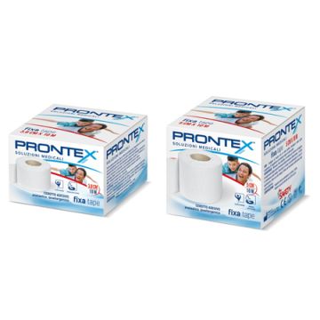 Benda in cotone prontex fixa tape m 10 x 3,8 cm bianco