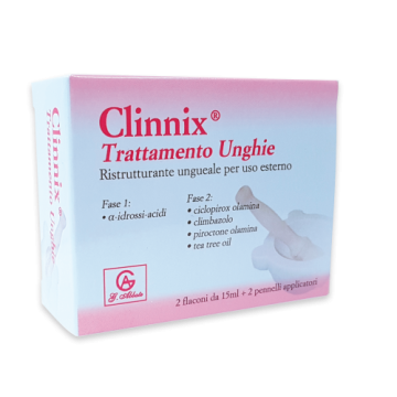 Clinnix tratt.unghie 2x15ml