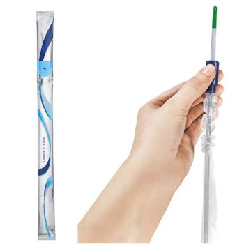 Catetere vescicale autolubrificante liquick x-treme rivestimento idrofilo diametro ch10 lunghezza 20 cm punta ergothan 2 fori sfalsati 30 pezzi