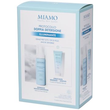 Miamo Protocollo Doppia Detersione Illuminante Radiance Foam Cleanser 150 ml + Crystal Oil Peptide Cleanser 50 ml