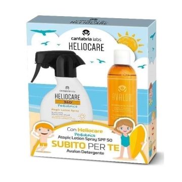 Heliocare 360 Pediatrics Atopic Lotion 250 ml + Avalon Detergente Fluido 250 ml