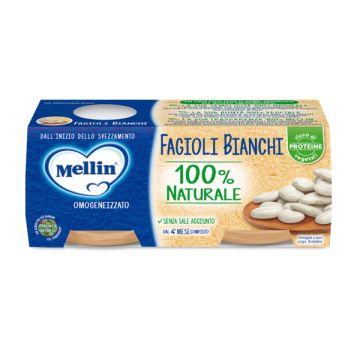 Mellin omogeneizzato fagioli bianchi 2 x 80 g