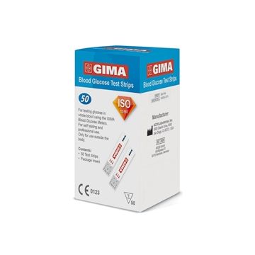 Strisce glicemia per glucometro bluetooth gima 50 pezzi