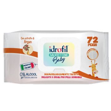 Salviettine Baby Argan Idrofil 72 Pezzi