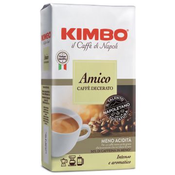 Kimbo amico caffe' torrefatto decerato e macerato 225 g