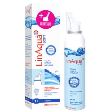 Soluzione spray isotonica nasale linaqua soft 125 ml con doppio erogatore